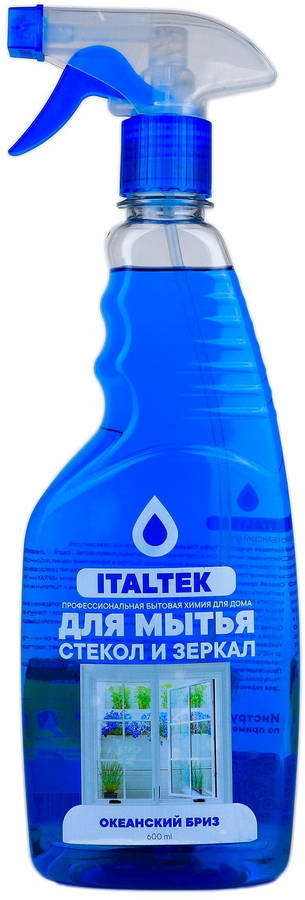 ITALTEK - Очиститель Стекол "Морской бриз" синий (600мл) /8